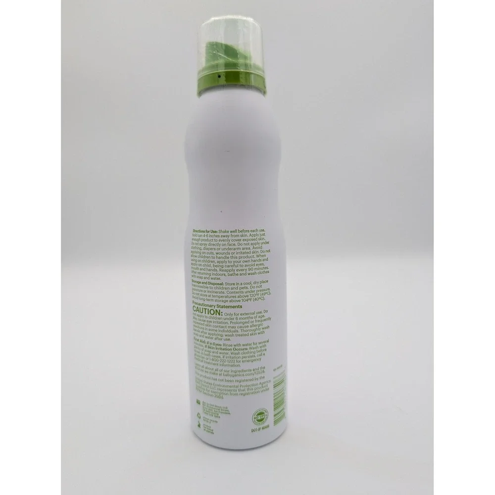 3pk Babyganics Natural Oil Insect Repellent 5oz‎ Continuous Spray DEET-Free